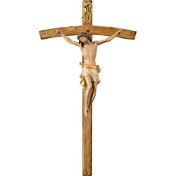 Cristo Pisa en cruz arqueada